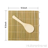 Bamboo Sushi Kit GAKA Easy Sushi Set Including 2 Natural Rolling Mats 2 Rice Paddles 100% Bamboo Made Utensils Best for Sushi Lovers set of 2 - B07CBC73HJ